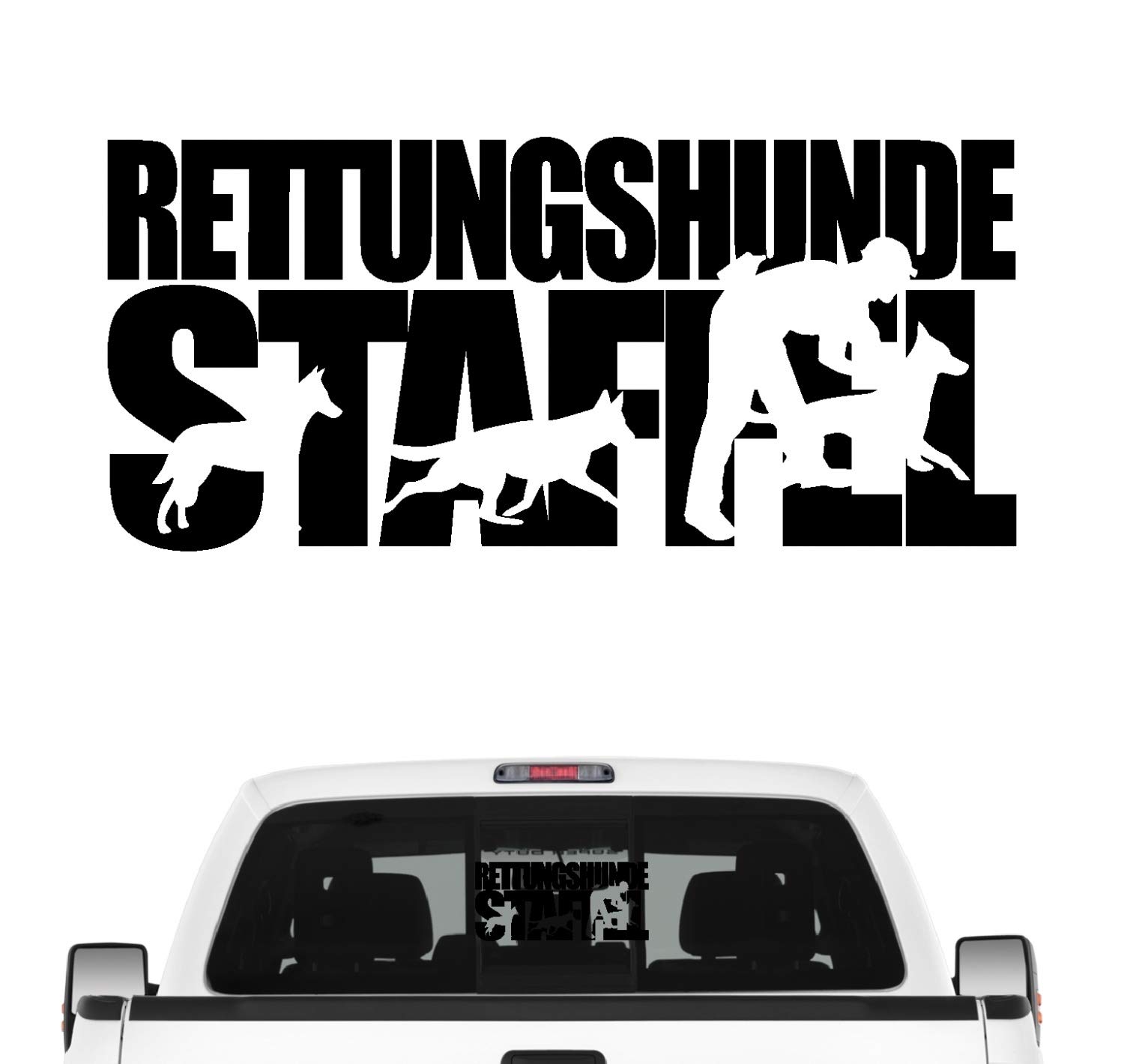 siviwonder Rettungshundestaffel Hundesport Auto Aufkleber Hund Folie Mantrailing Suchhunde Farbe Schwarz, Größe 45cm siviwonder Rettungshundestaffel Hundesport Auto Aufkleber Hund Folie Mantrailing Suchhunde Farbe Schwarz, Größe 45cm von siviwonder