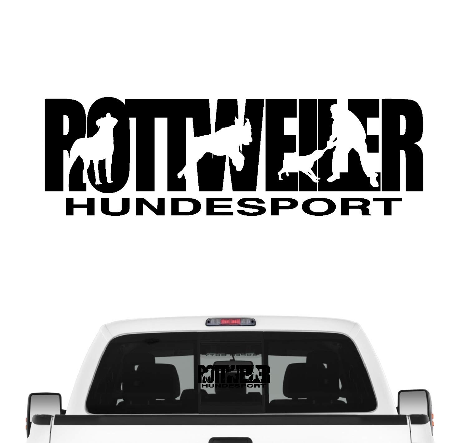 siviwonder Rottweiler Hundesport Auto Aufkleber Hund Folie Rottie Rotty Rott Farbe Schwarz, Größe 100cm siviwonder Rottweiler Hundesport Auto Aufkleber Hund Folie Rottie Rotty Rott Farbe Schwarz, Größe 100cm von siviwonder
