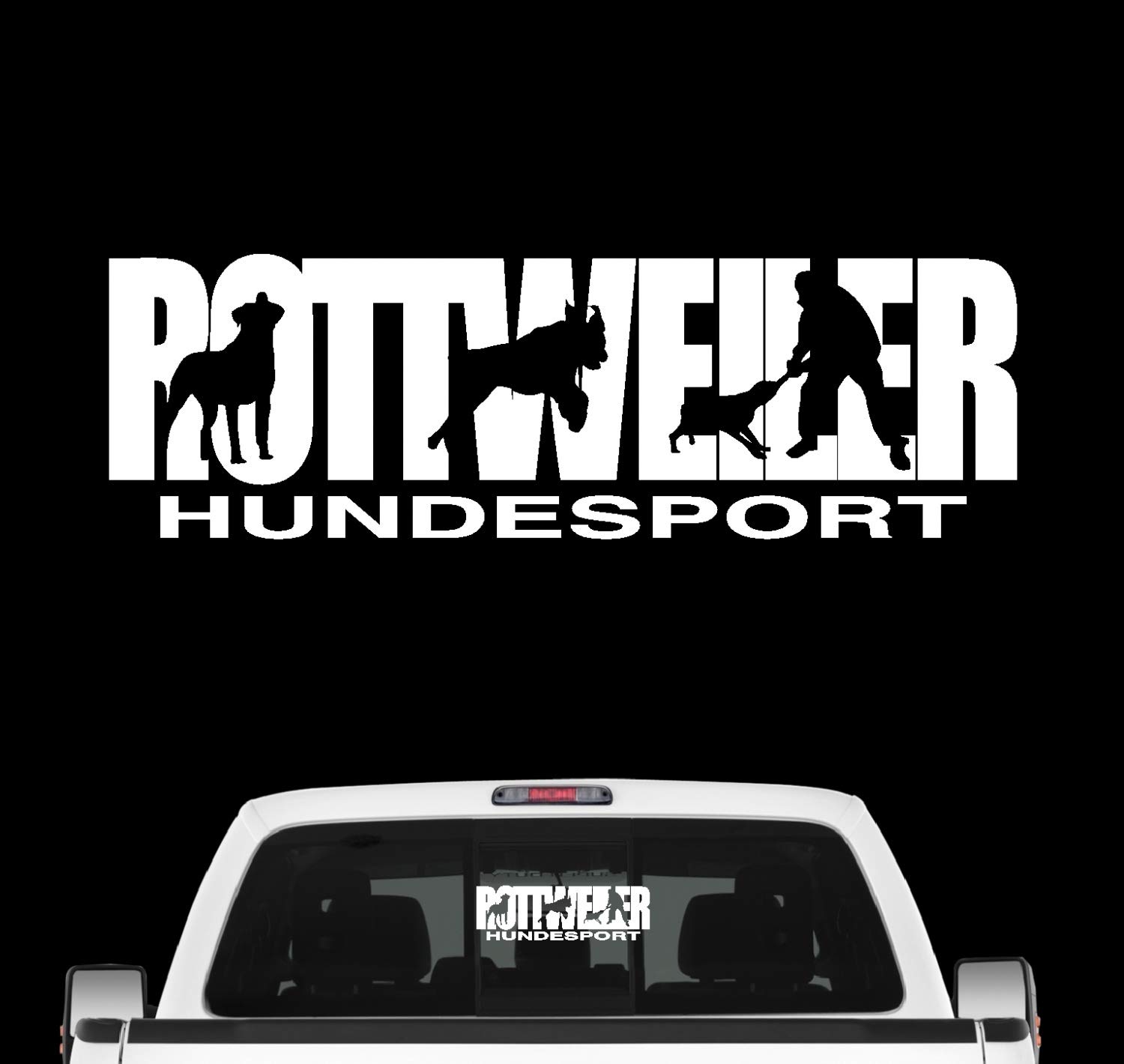 siviwonder Rottweiler Hundesport Auto Aufkleber Hund Folie Rottie Rotty Rott Farbe Weiß, Größe 100cm siviwonder Rottweiler Hundesport Auto Aufkleber Hund Folie Rottie Rotty Rott Farbe Weiß, Größe 100cm von siviwonder