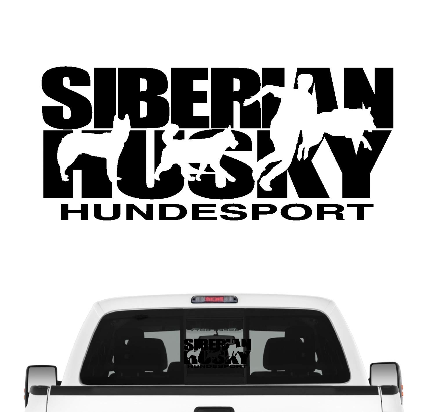 siviwonder Siberian Husky Hundesport Auto Aufkleber Hund Folie Chukcha ICEE Sibirien Farbe Schwarz, Größe 80cm siviwonder Siberian Husky Hundesport Auto Aufkleber Hund Folie Chukcha ICEE Sibirien Farbe Schwarz, Größe 80cm von siviwonder