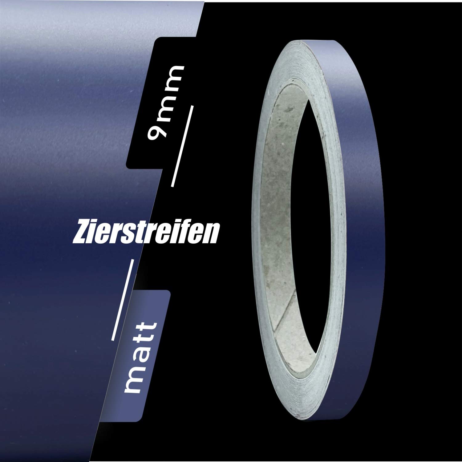 siviwonder Zierstreifen Matt dunkelblau blau 9mm Aufkleber Länge 10m Auto Boot Klebeband Sticker siviwonder Zierstreifen Matt dunkelblau blau 9mm Aufkleber Länge 10m Auto Boot Klebeband Sticker von siviwonder