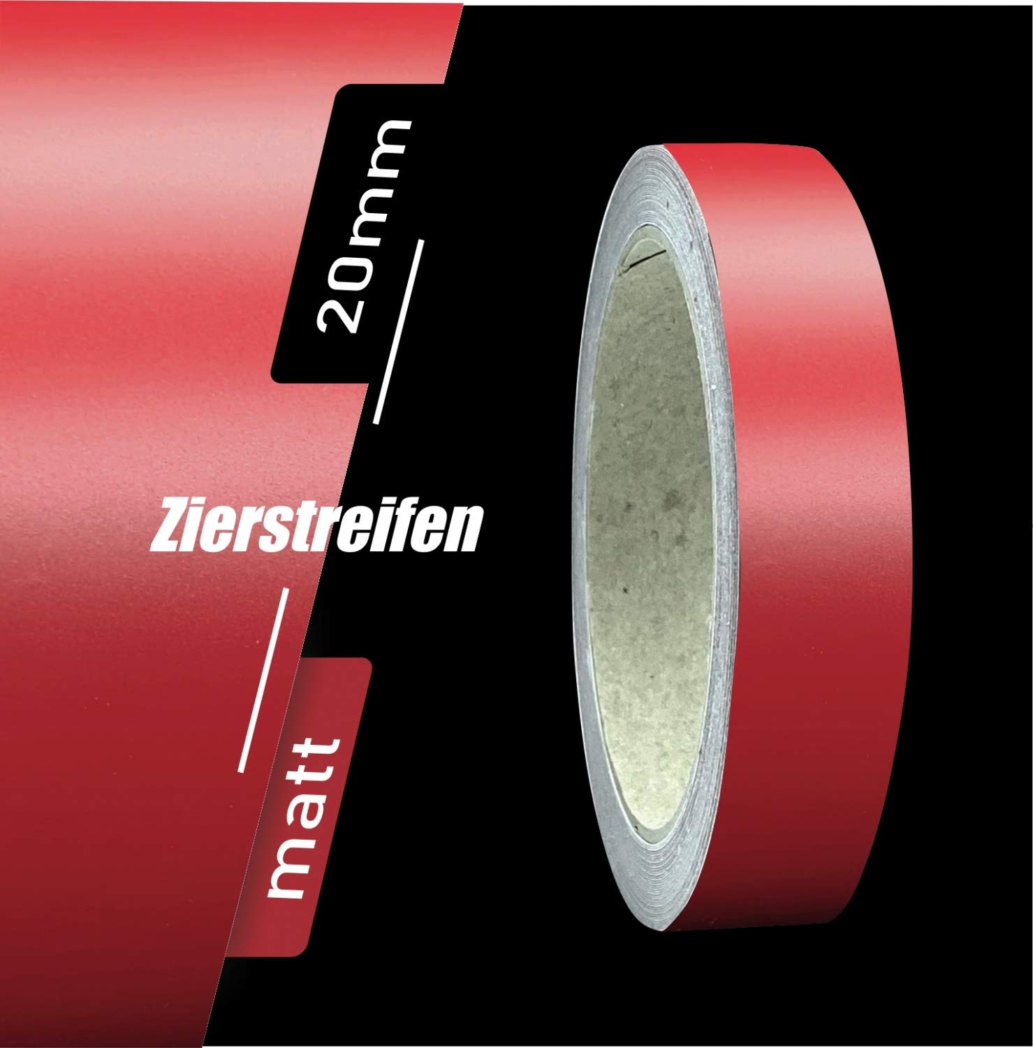 siviwonder Zierstreifen Matt dunkelrot rot 20mm Aufkleber Länge 10m Auto Boot Klebeband Sticker siviwonder Zierstreifen Matt dunkelrot rot 20mm Aufkleber Länge 10m Auto Boot Klebeband Sticker von siviwonder