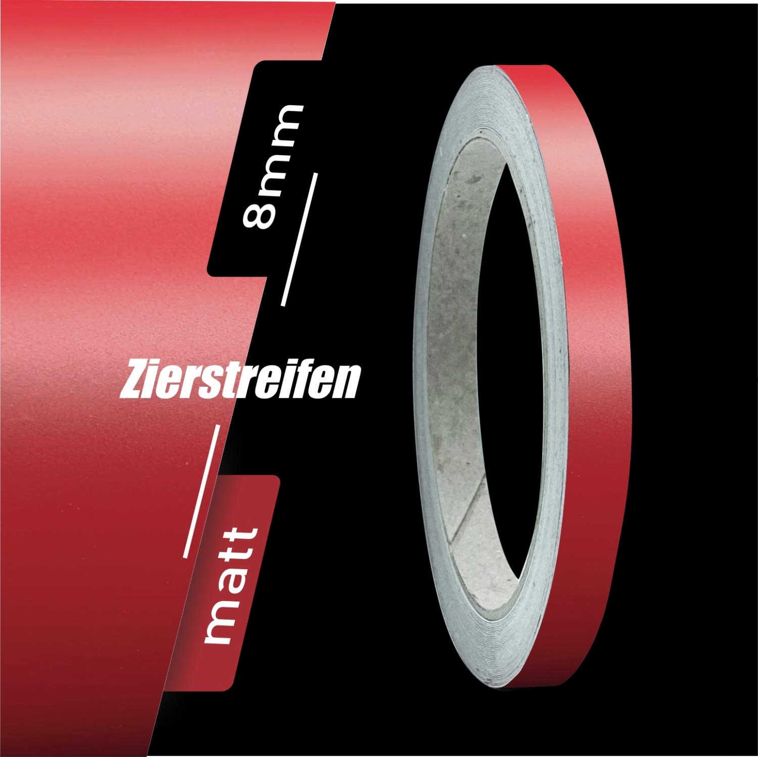 siviwonder Zierstreifen Matt dunkelrot rot 8mm Aufkleber Länge 10m Auto Boot Klebeband Sticker siviwonder Zierstreifen Matt dunkelrot rot 8mm Aufkleber Länge 10m Auto Boot Klebeband Sticker von siviwonder