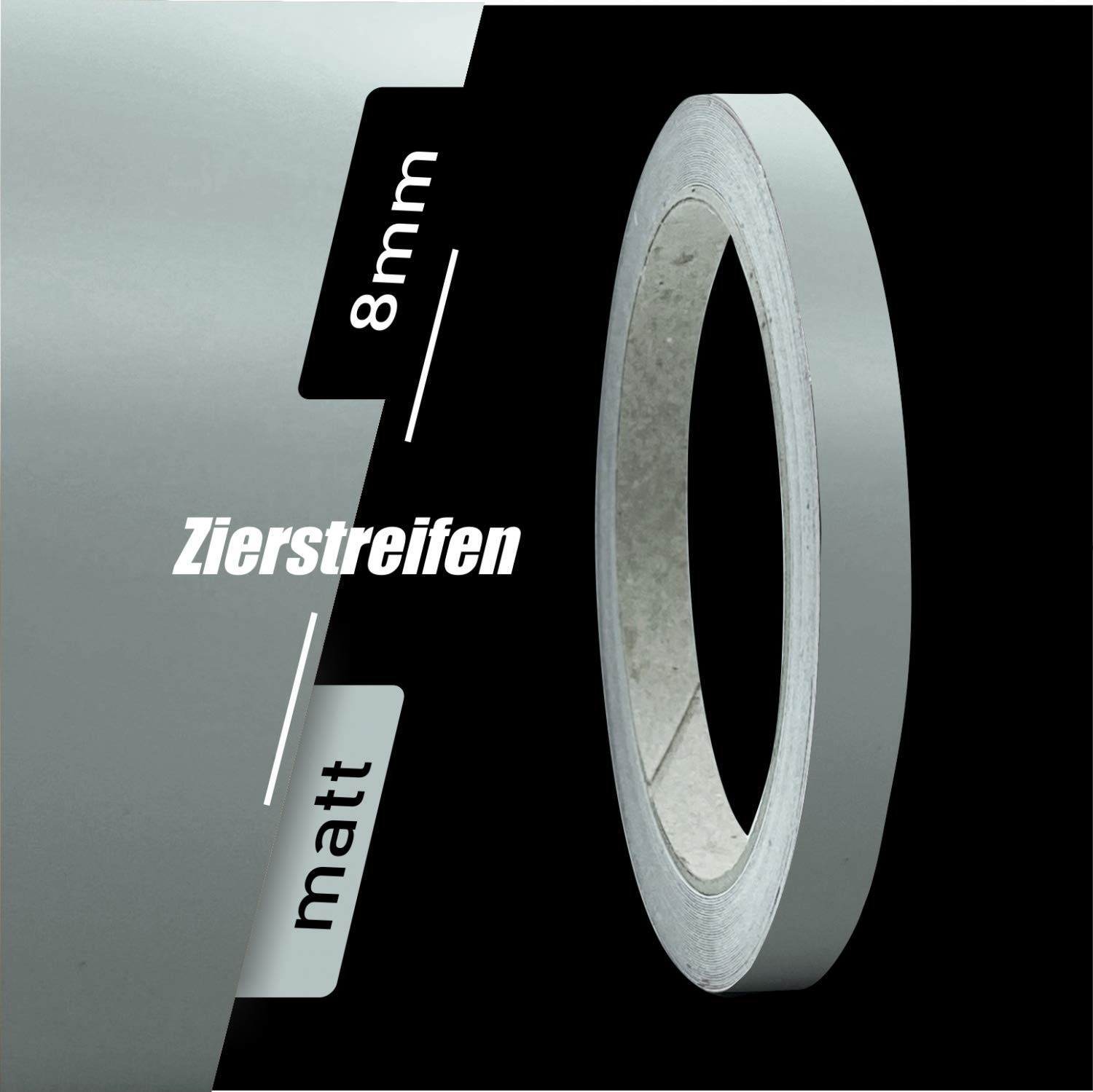 siviwonder Zierstreifen Matt grau Grey 8mm Aufkleber Länge 10m Auto Boot Klebeband Sticker siviwonder Zierstreifen Matt grau Grey 8mm Aufkleber Länge 10m Auto Boot Klebeband Sticker von siviwonder