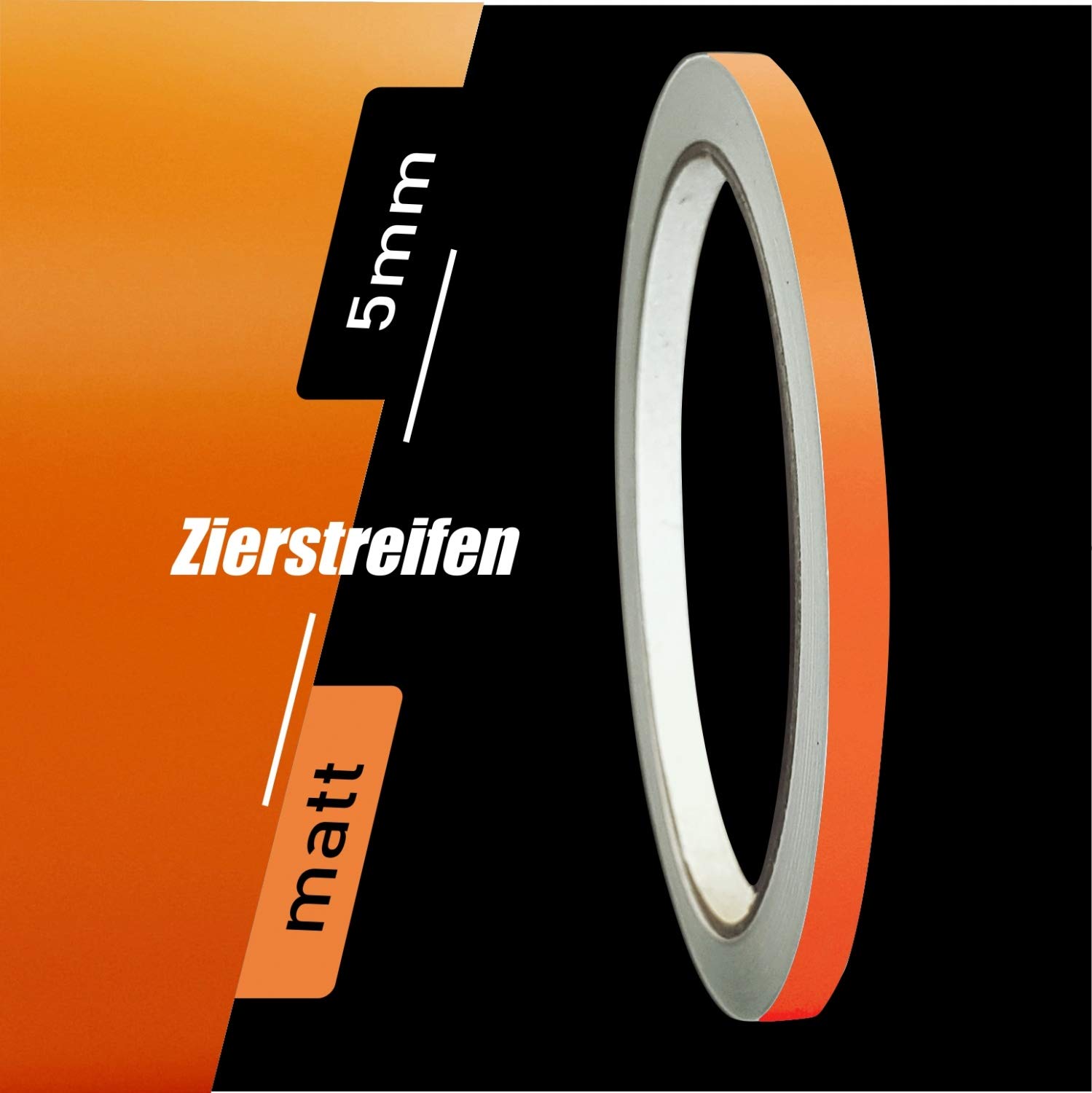 siviwonder Zierstreifen Matt orange 5mm Aufkleber Länge 10m Auto Boot Klebeband Sticker siviwonder Zierstreifen Matt orange 5mm Aufkleber Länge 10m Auto Boot Klebeband Sticker von siviwonder
