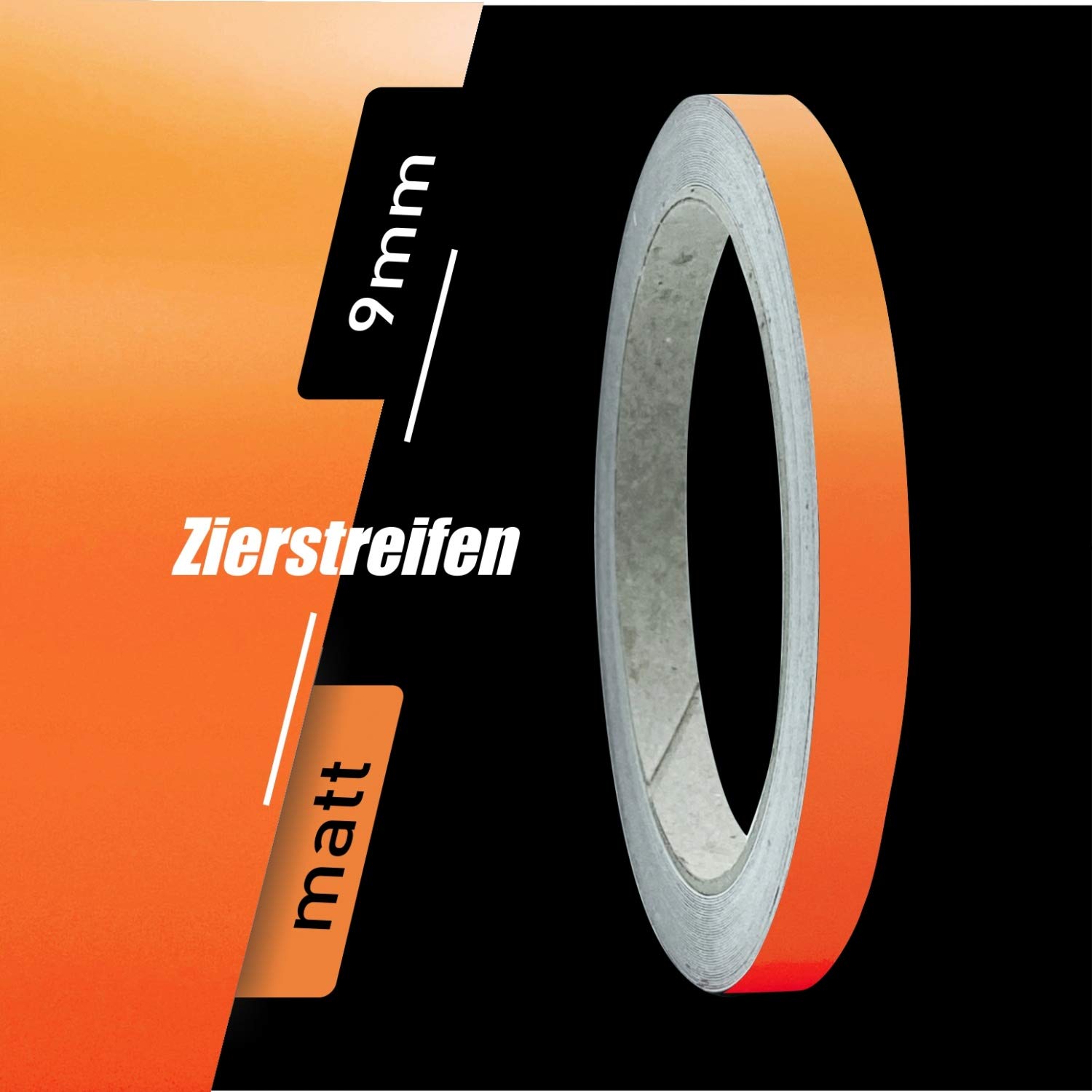 siviwonder Zierstreifen Matt orange 9mm Aufkleber Länge 10m Auto Boot Klebeband Sticker siviwonder Zierstreifen Matt orange 9mm Aufkleber Länge 10m Auto Boot Klebeband Sticker von siviwonder