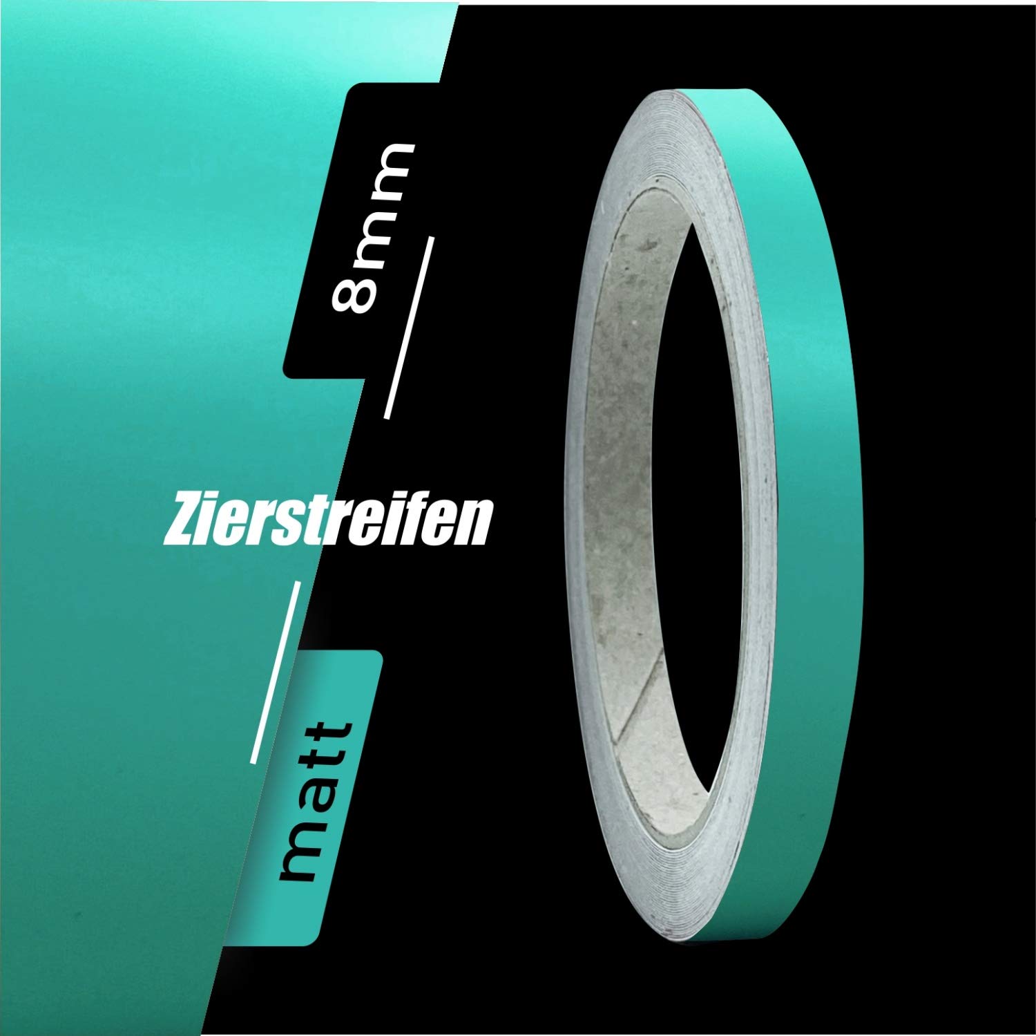 siviwonder Zierstreifen Matt türkis 8mm Aufkleber Länge 10m Auto Boot Klebeband Sticker siviwonder Zierstreifen Matt türkis 8mm Aufkleber Länge 10m Auto Boot Klebeband Sticker von siviwonder