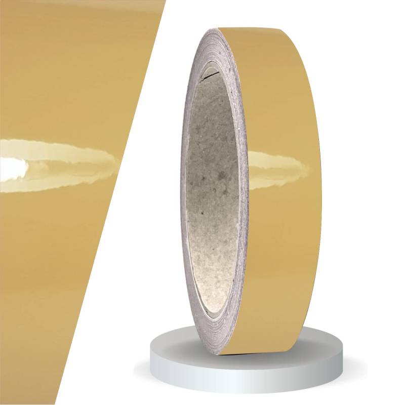siviwonder Zierstreifen Sand beige 20 mm Breite und 10 m Länge Aufkleber Folie für Auto Boot Jetski Modellbau Klebeband Dekorstreifen - Glanz Hellbraun von siviwonder