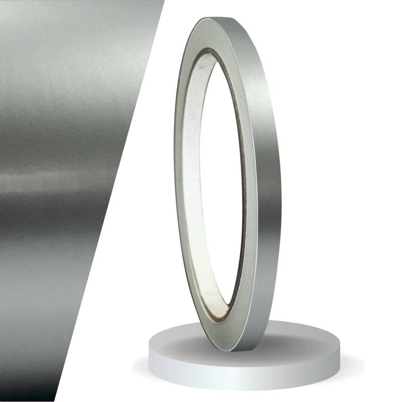 siviwonder Zierstreifen Silber metallic Glanz in in 8 mm Breite und 10 m Länge für Auto Boot Jetski Modellbau Klebeband Dekorstreifen Seitenstreifen Klebestreifen DIY Basteln selbstklebend von siviwonder