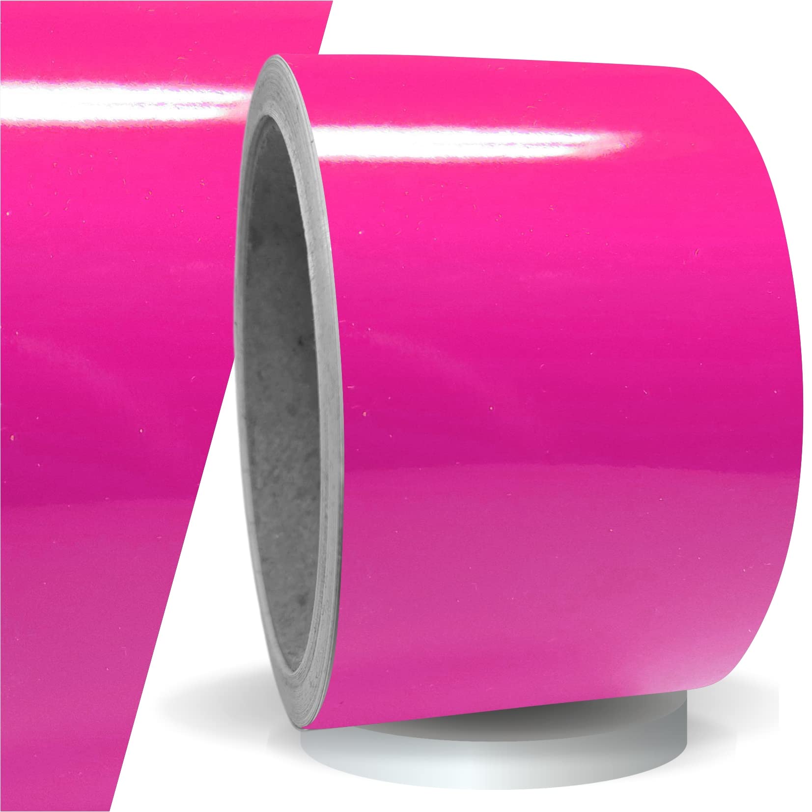 siviwonder Zierstreifen pink Glanz in 50 mm Breite und 10 m Länge Folie Aufkleber für Auto Boot Jetski Modellbau Klebeband Dekorstreifen rosa Magenta von siviwonder