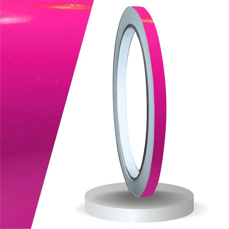 siviwonder Zierstreifen pink in 5 mm Breite und 10 m Länge Folie Aufkleber für Auto Boot Jetski Modellbau Klebeband Dekorstreifen Seitenstreifen Klebestreifen DIY Basteln selbstklebend rosa von siviwonder