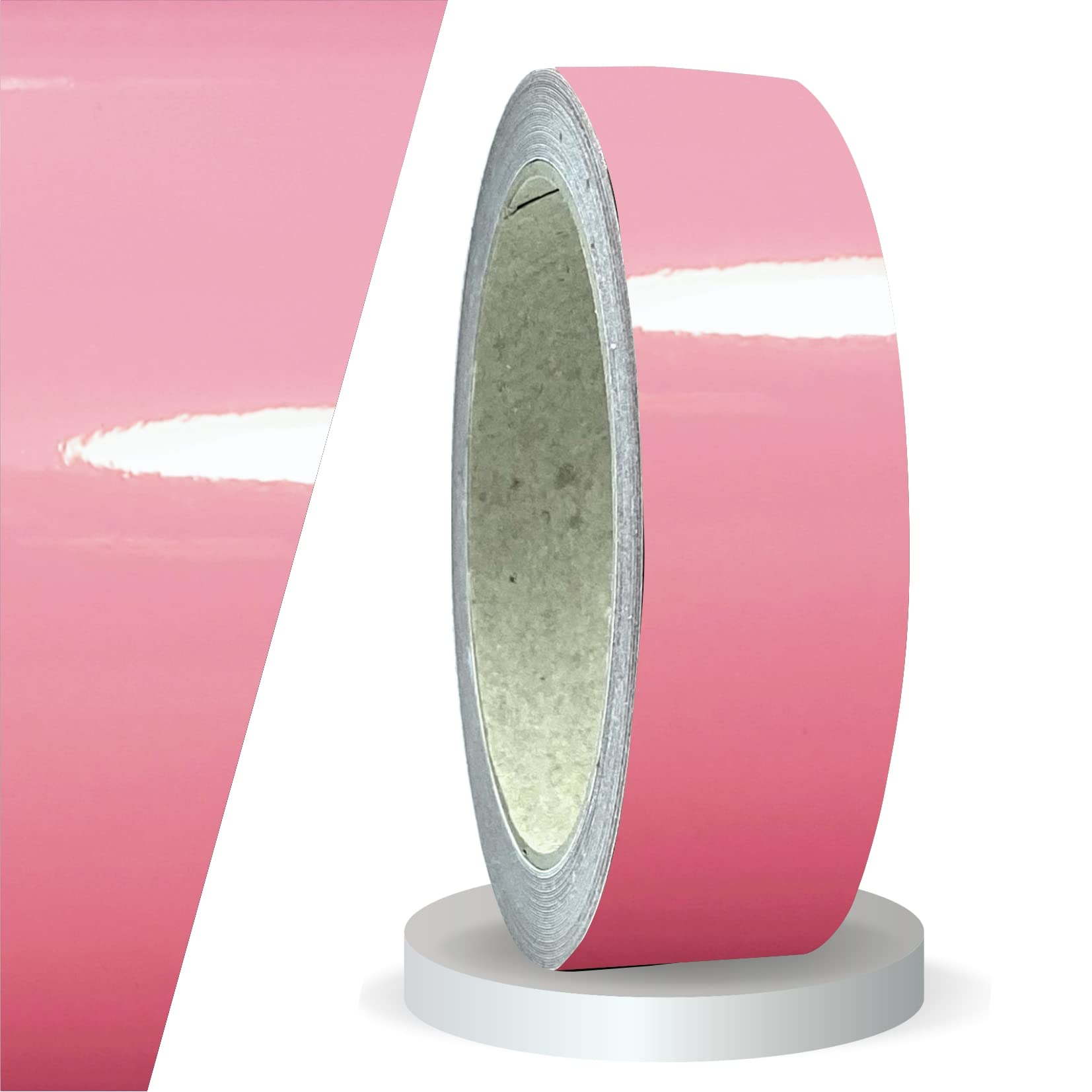siviwonder Zierstreifen rosa in 30mm 3cm Breite und 10 m Länge Folie Aufkleber für Auto Boot Jetski Modellbau Klebeband Dekorstreifen Hellrosa Rose von siviwonder