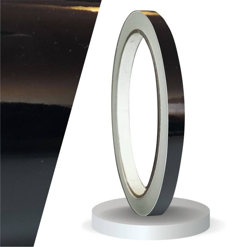 siviwonder Zierstreifen schwarz Glanz in 6 mm Breite und 10 m Länge für Auto Boot Jetski Modellbau Klebeband Dekorstreifen Seitenstreifen Klebestreifen DIY Basteln selbstklebend von siviwonder
