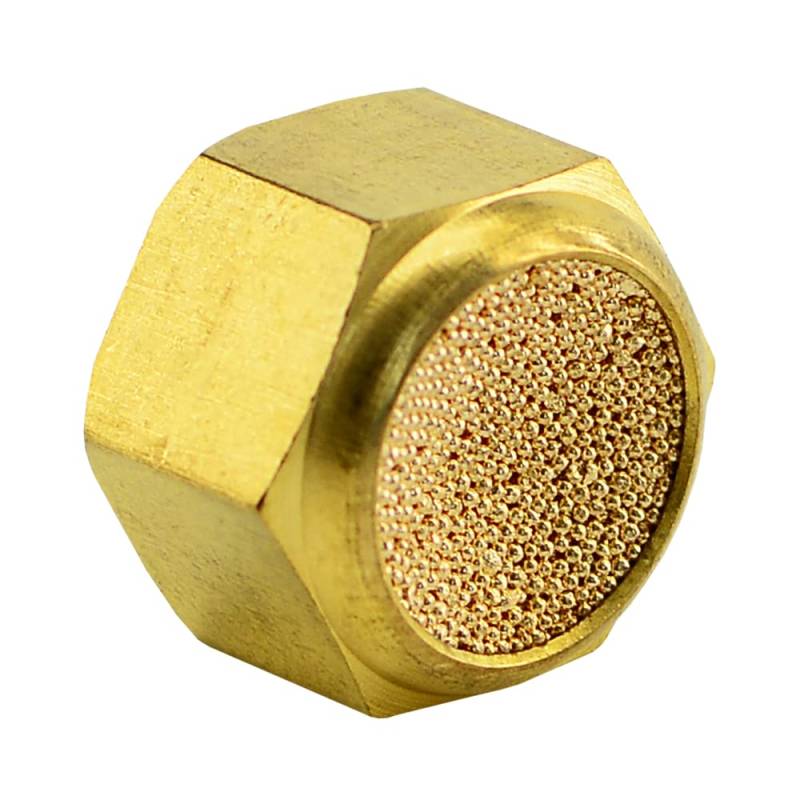 Fittingteile - Druckluft Pneumatik Schalldämpfer aus Sinterbronze mit Innengewinde (Gewindegröße: G 1/4") von siwerk