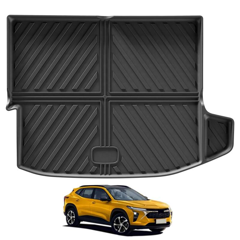 SMABEE Cargo Liner Kompatibel mit 2024 Chevrolet Trax TPE Allwetter Heavy Duty Kofferraum Cargo Liner Innenzubehör Schwarz von smabee