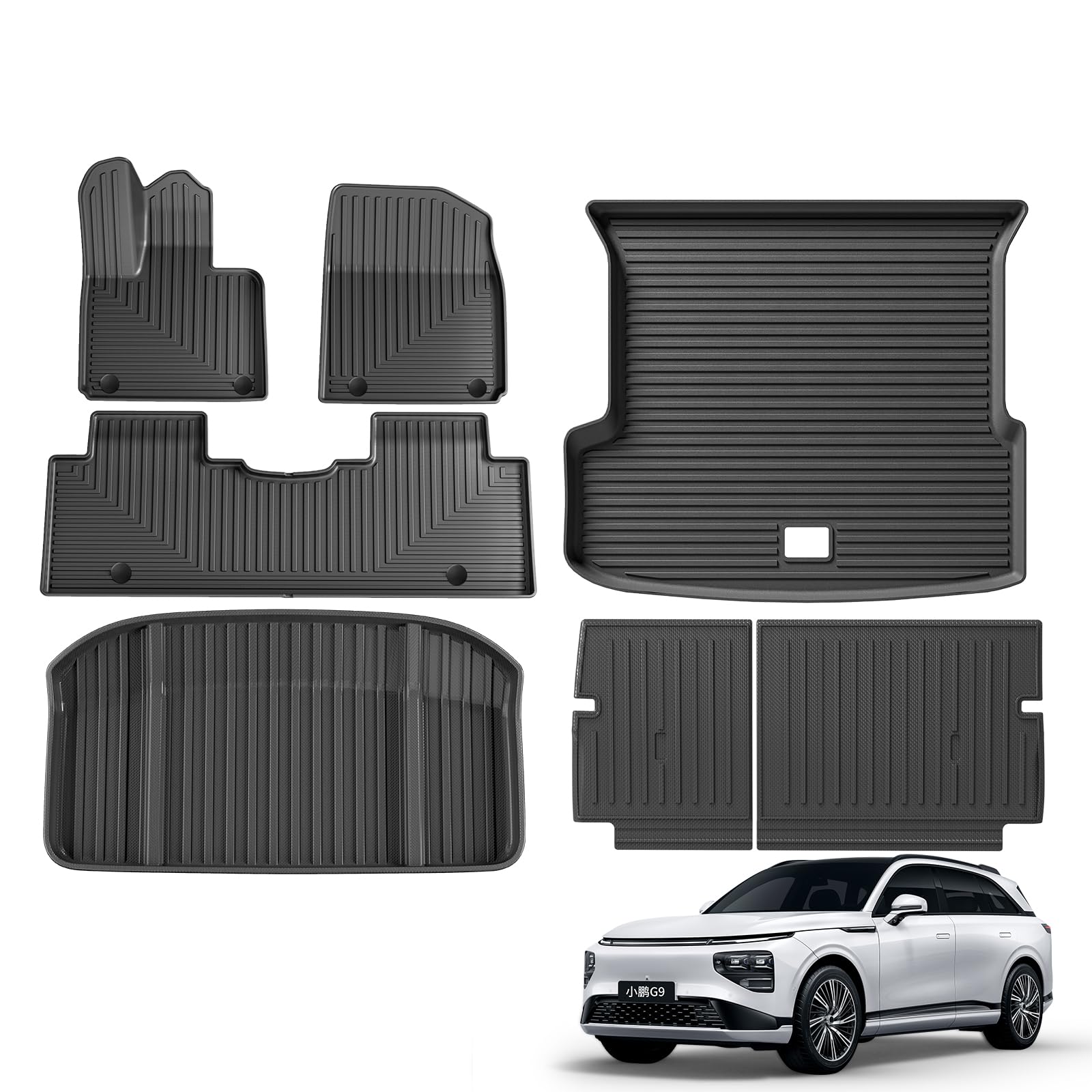 Smabee Fußmatten & Rückenlehnenmatten & Kofferraummatte & Kofferraummatte für Xpeng G9 2023 2024 2025 Fußmatten Cargo Liner Matte TPE 3D Fußmatten Geruchloses Tablett Allwetter für Xpeng G9 Zubehör Smabee Fußmatten & Rückenlehnenmatten & Kofferraummatte & Kofferraummatte für Xpeng G9 2023 2024 2025 Fußmatten Cargo Liner Matte TPE 3D Fußmatten Geruchloses Tablett Allwetter für Xpeng G9 Zubehör von smabee