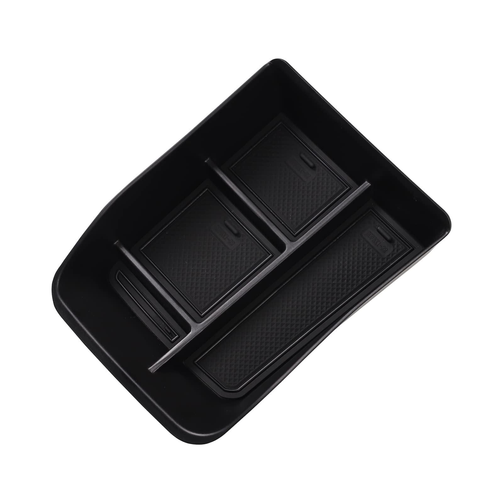 smabee Mittelkonsole Aufbewahrungsbox für Dacia Spring Central Lower Level Container Organizer Tablett Verstauen Ordnung Zubehör (schwarz) von smabee