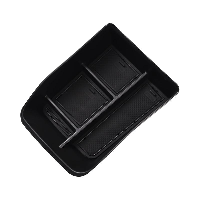 smabee Mittelkonsole Aufbewahrungsbox für Dacia Spring Central Lower Level Container Organizer Tablett Verstauen Ordnung Zubehör (schwarz) von smabee