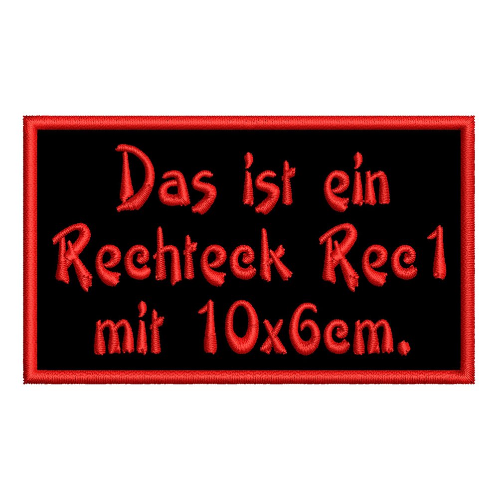 smartoutdoor Rechteckiger Aufnäher Rec1 für deinen Wunschtext - viele Farben und Größen (15x4cm) - personalisiert von smartoutdoor