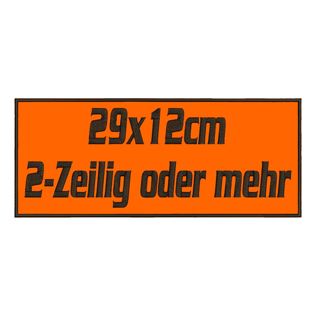 smartoutdoor Rechteckiger Aufnäher Rec1 für deinen Wunschtext - viele Farben und Größen (29x12cm) - personalisiert von smartoutdoor