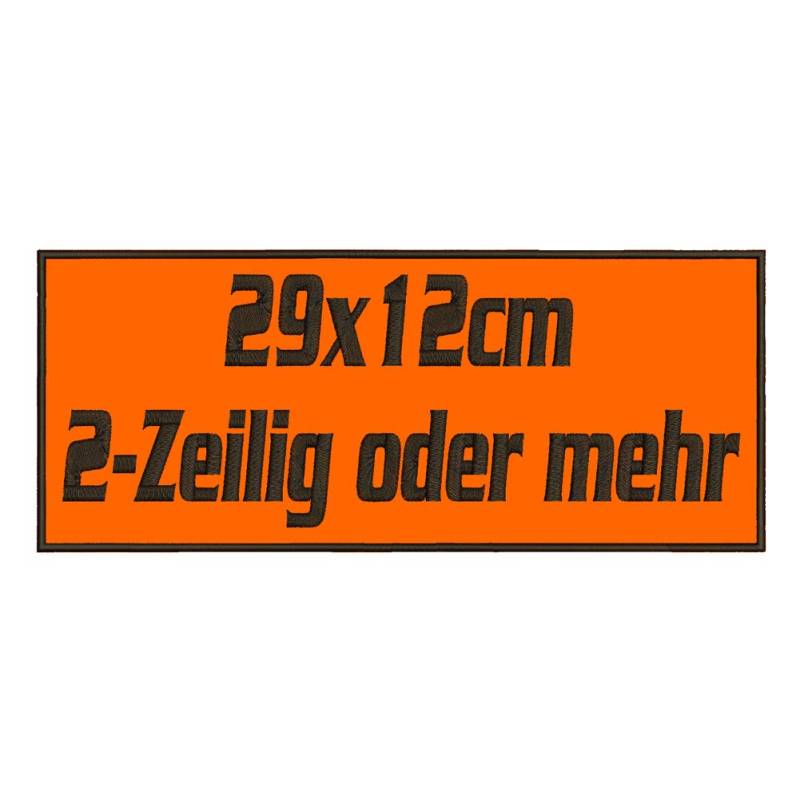 smartoutdoor Rechteckiger Aufnäher Rec1 für deinen Wunschtext - viele Farben und Größen (29x12cm) - personalisiert von smartoutdoor