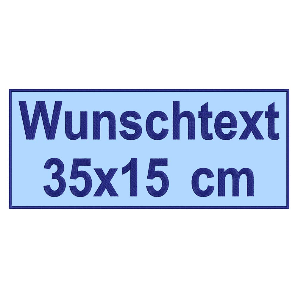 smartoutdoor Rechteckiger Aufnäher Rec1 für deinen Wunschtext - viele Farben und Größen (35x15cm) - personalisiert von smartoutdoor