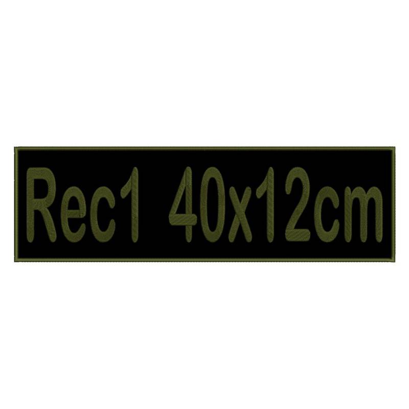 smartoutdoor Rechteckiger Aufnäher Rec1 für deinen Wunschtext - viele Farben und Größen (40x12cm) - personalisiert von smartoutdoor