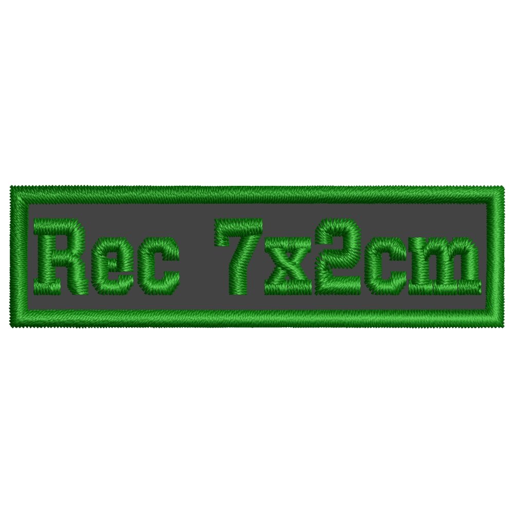 smartoutdoor Rechteckiger Aufnäher Rec1 für deinen Wunschtext - viele Farben und Größen (7x2cm) - personalisiert von smartoutdoor