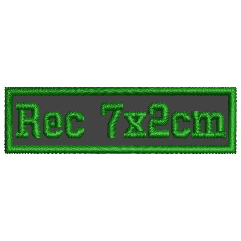 smartoutdoor Rechteckiger Aufnäher Rec1 für deinen Wunschtext - viele Farben und Größen (7x2cm) - personalisiert von smartoutdoor