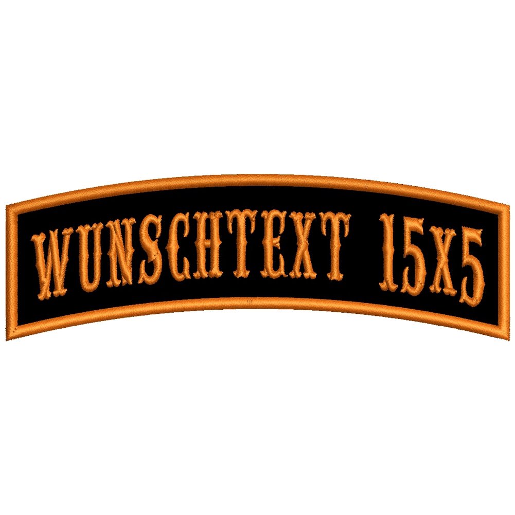 smartoutdoor Wunschtextaufnäher oberer Bogen B1 mit 1-zeiligem Text (15x5) von smartoutdoor