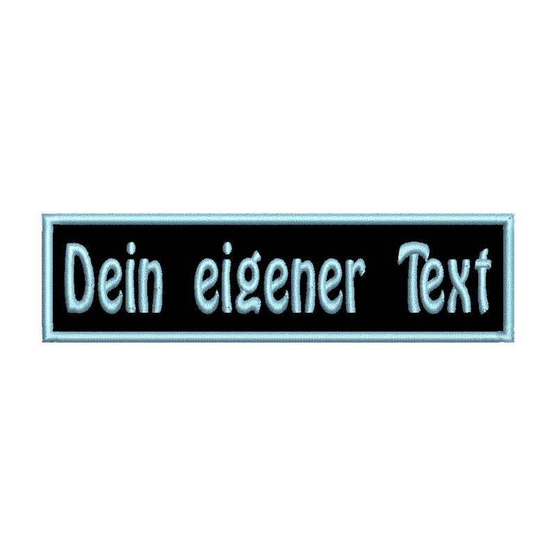 smartoutdoor Zweizeiliger, rechteckiger Wunschtextaufnäher Rec1-2. Zeile Kleiner - viele Farben und Größen (15x4cm) von smartoutdoor