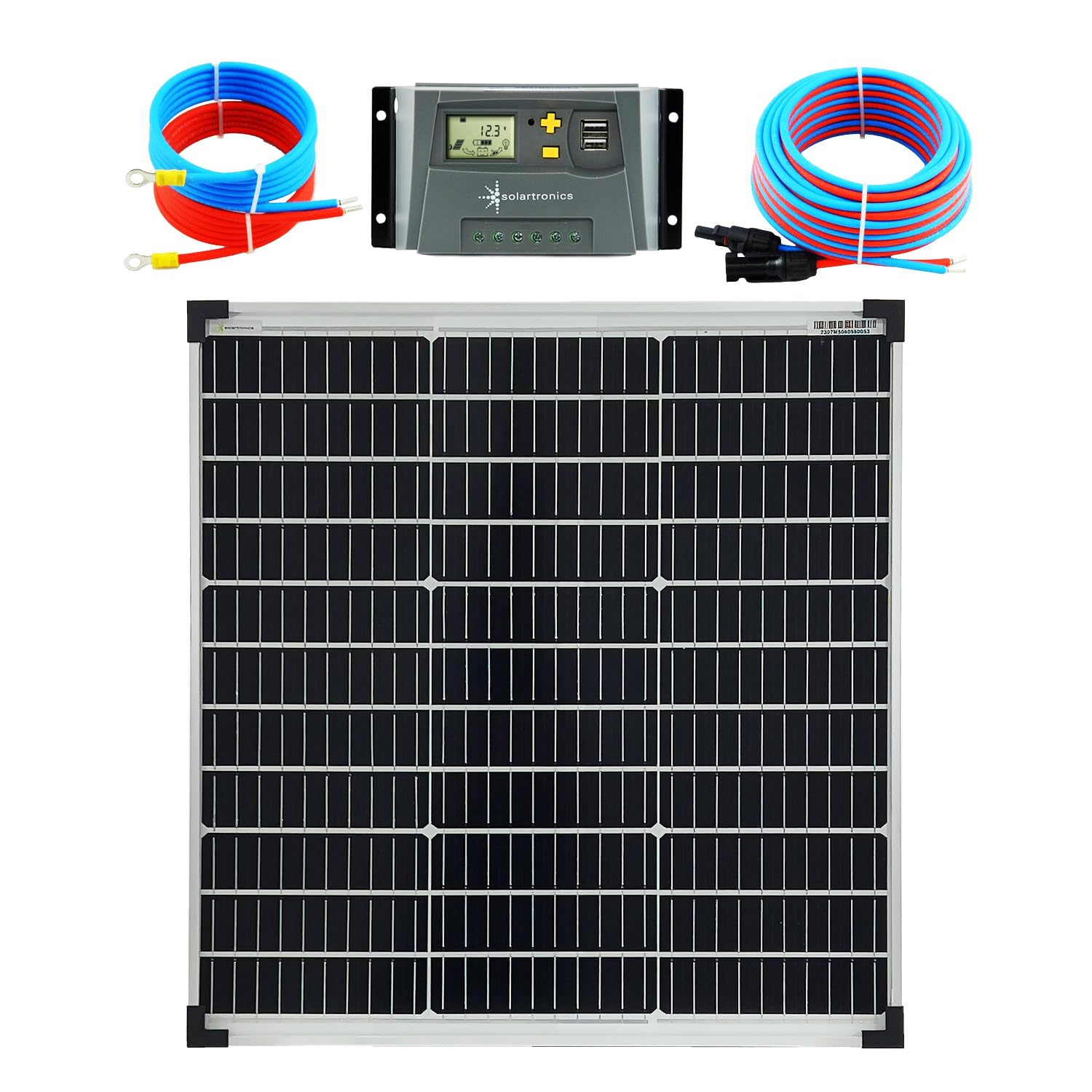 Solar Set 60 Watt 12V Mono Laderegler 10A Kabel 5 Meter Set Solaranlage Solar Set 60 Watt 12V Mono Laderegler 10A Kabel 5 Meter Set Solaranlage von solartronics