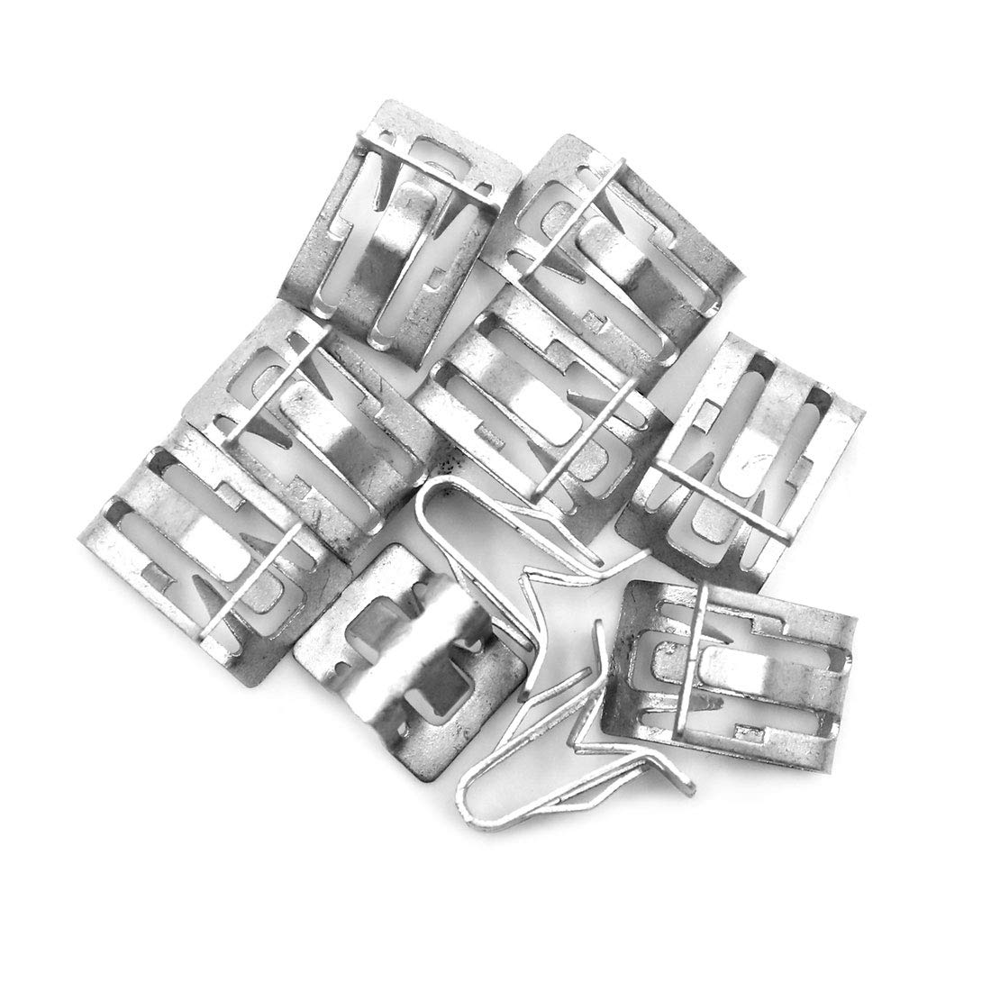 sourcing map 10 STK.Auto Armaturenbrett Metall Verkleidung Halteklammern Silber sourcing map 10 STK.Auto Armaturenbrett Metall Verkleidung Halteklammern Silber von sourcing map