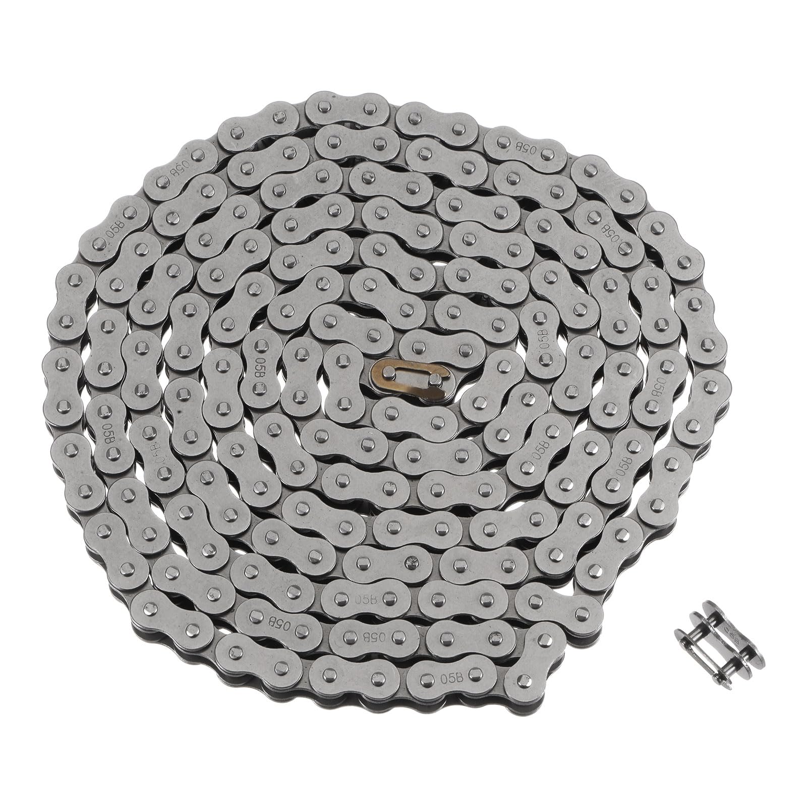 sourcing map 05B Metrisch Standard Rollenkette 5Ft Karbonstahl Ketten 8mm Industrial Rollenkette Antrieb Kette für Motorrad Fahrrad Industrielle Maschinen -190 Verbindungen sourcing map 05B Metrisch Standard Rollenkette 5Ft Karbonstahl Ketten 8mm Industrial Rollenkette Antrieb Kette für Motorrad Fahrrad Industrielle Maschinen -190 Verbindungen von sourcing map