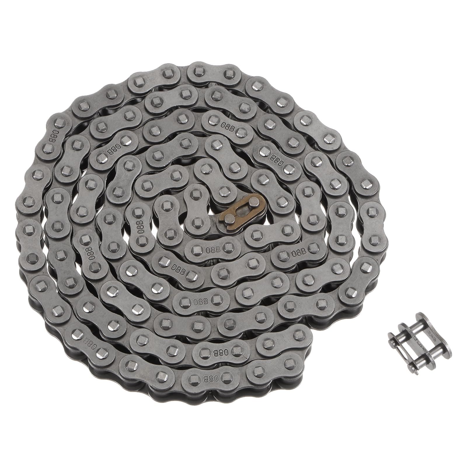 sourcing map 08B Metrisch Standard Rollenkette 5Ft Karbonstahl Ketten 1/2" Industrial Rollenkette Antrieb Kette für Motorrad Fahrrad Industrielle Maschinen -120 Verbindungen sourcing map 08B Metrisch Standard Rollenkette 5Ft Karbonstahl Ketten 1/2" Industrial Rollenkette Antrieb Kette für Motorrad Fahrrad Industrielle Maschinen -120 Verbindungen von sourcing map