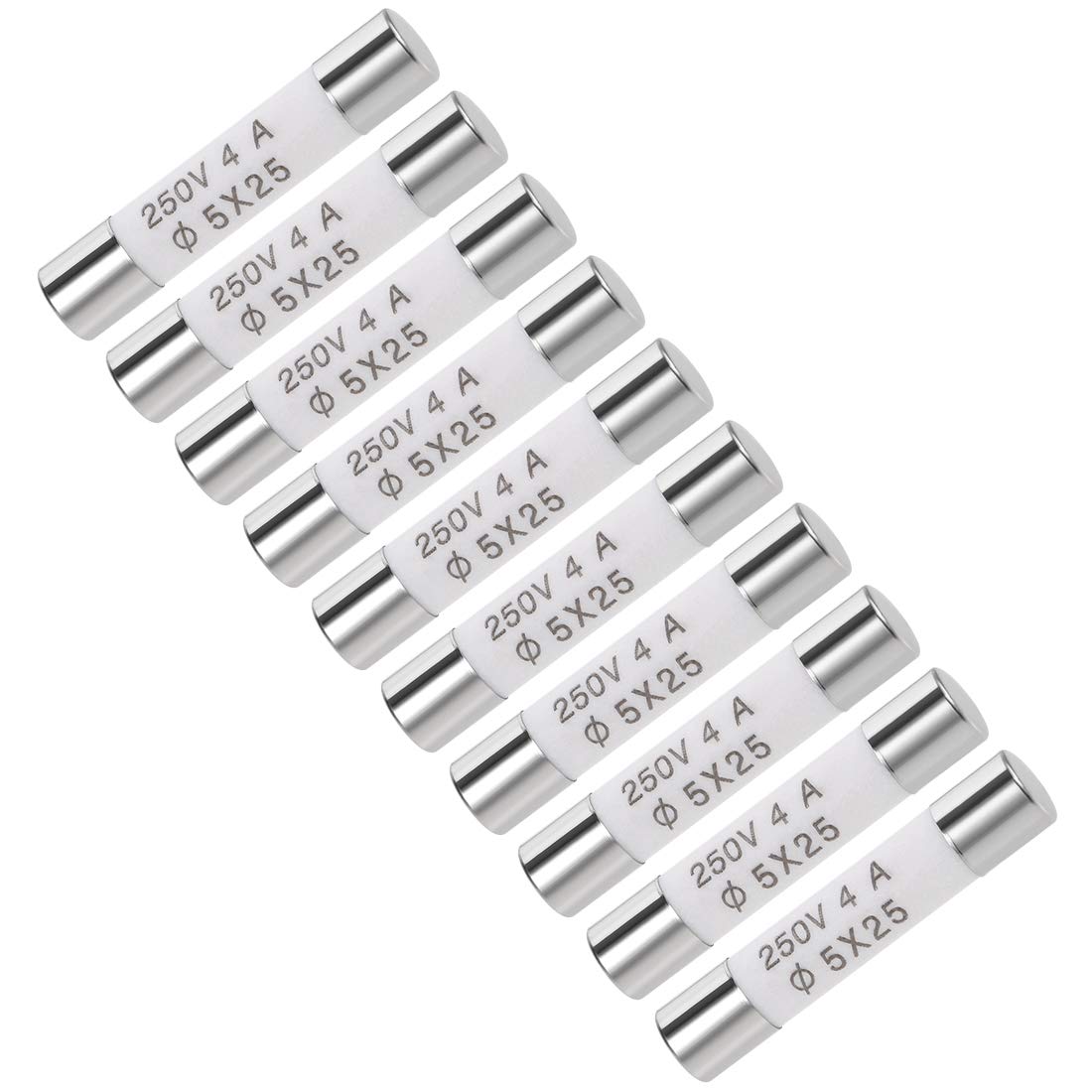 sourcing map 10 STK. Patronensicherung 4A 250V Schnell Auto Alarm Verstärker Keramik 5x25mm sourcing map 10 STK. Patronensicherung 4A 250V Schnell Auto Alarm Verstärker Keramik 5x25mm von sourcing map