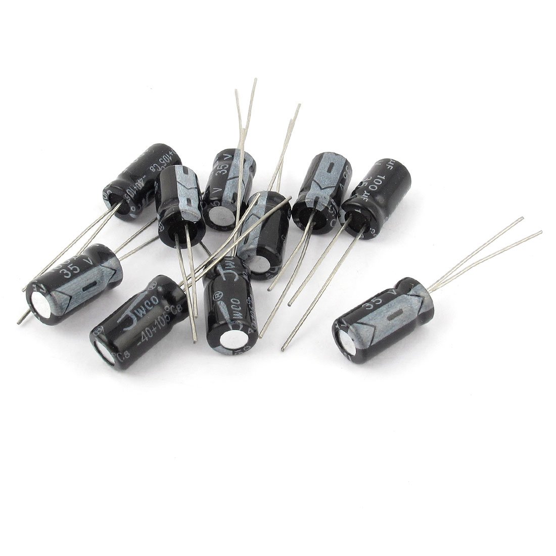 sourcing map 10 Stück 35V 100uF 105C Radialer Blei-elektrolytkondensator 6mm x 12mm sourcing map 10 Stück 35V 100uF 105C Radialer Blei-elektrolytkondensator 6mm x 12mm von sourcing map