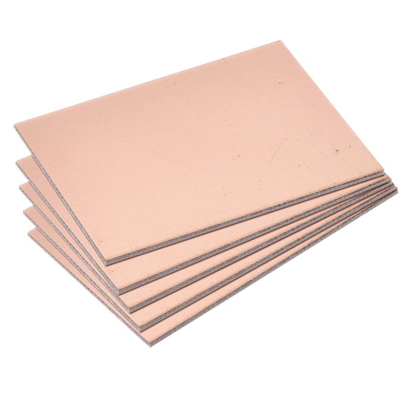 sourcing map 10 Stück PCB Kupfer Plattierte Platinen Laminat 70mm x 50mm x 1.5mm FR4 Glasfaser Einseitig für Schaltungsprojekte von sourcing map