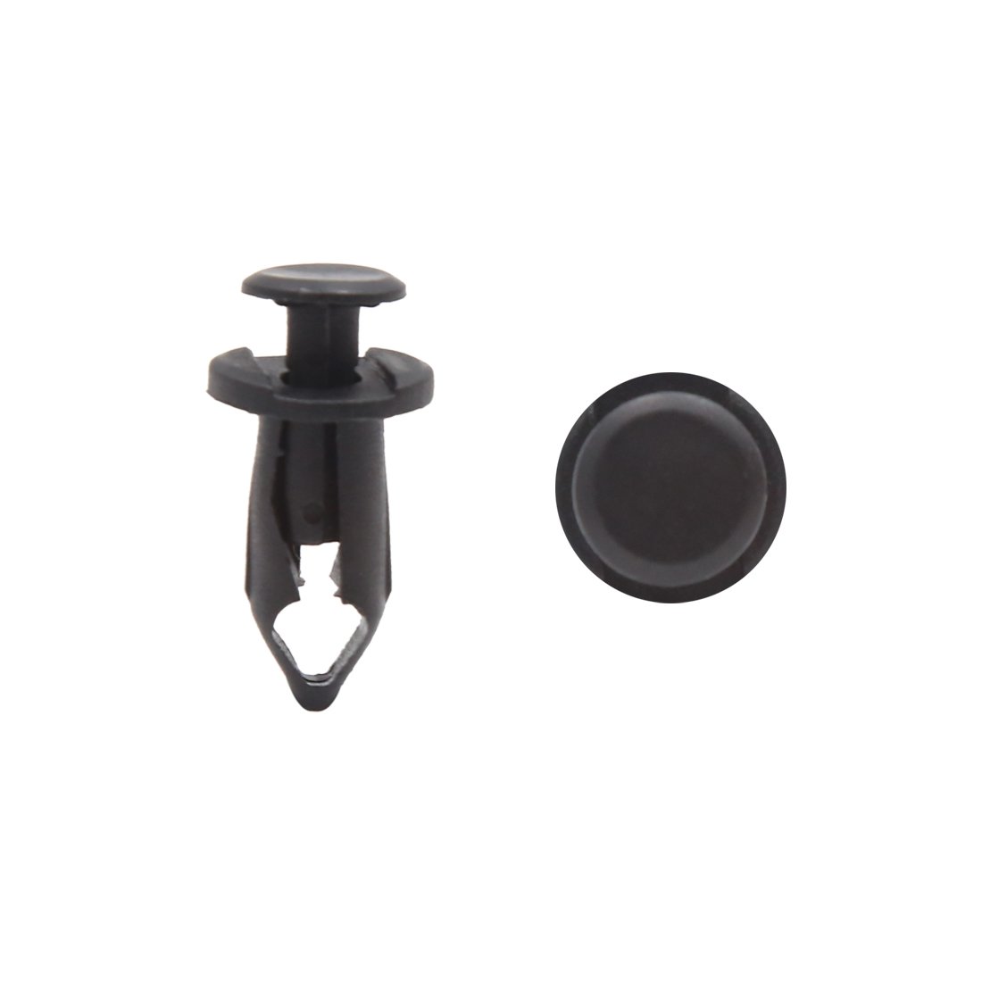 sourcing map 100Pcs 7mm Loch schwarz Kunststoff Nieten Verschluss Halter Push Clip für Auto sourcing map 100Pcs 7mm Loch schwarz Kunststoff Nieten Verschluss Halter Push Clip für Auto von uxcell