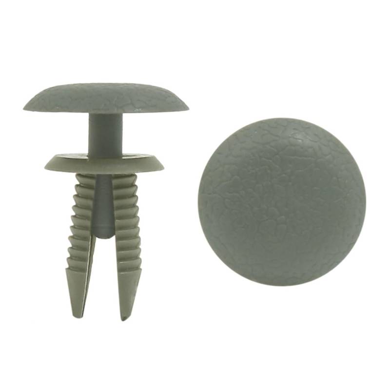 sourcing map 100Stk Grau Tür Schutzblech 8 mm Loch Plastik Drucken in Nieten für Auto de von uxcell