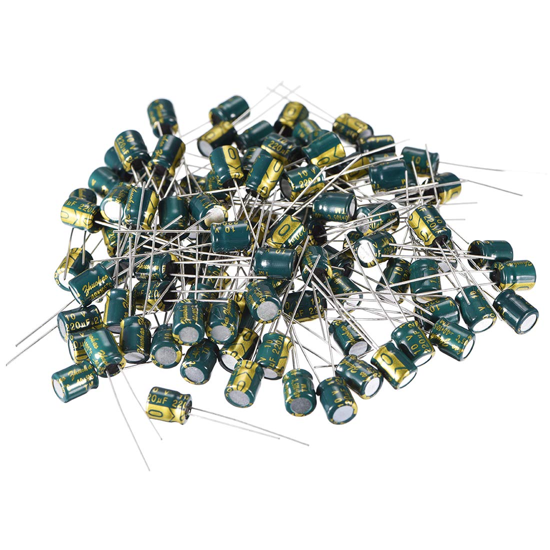sourcing map 100stk Aluminium Radial Elektrolytkondensator Low ESR 220UF 10V 6x8mm de sourcing map 100stk Aluminium Radial Elektrolytkondensator Low ESR 220UF 10V 6x8mm de von sourcing map