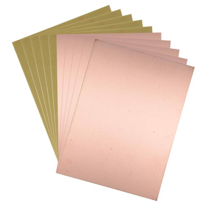 sourcing map 10Stk. Einseitige kupferkaschierte Laminat Leiterplatte FR4 200x150mm 7.87x5.91 Zoll 1.5mm Dicke DIY Prototyp PCB Tafel Namensschild von sourcing map