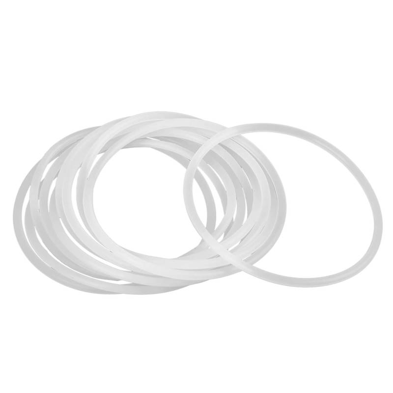 sourcing map 10Stk. Silikon O-Ringe, 75mm OD 68.8mm ID 3.1mm Breite VMQ Dichtung für Kompressor Ventile Rohr Reparatur, Weiß von X AUTOHAUX