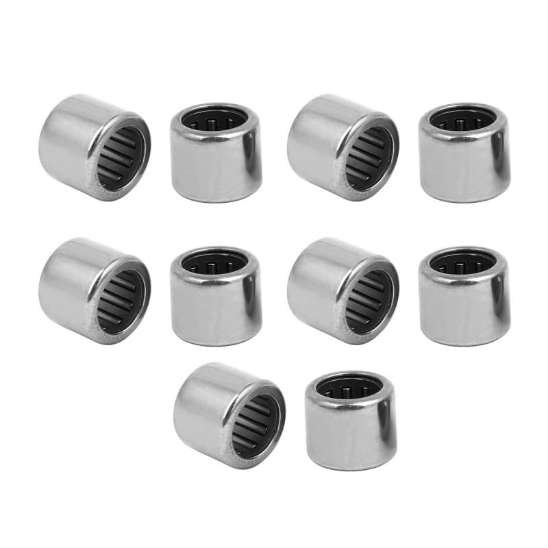 sourcing map 10stk. HK0810 Vollrolliges Metrisches Drawn Cup Nadel Roller Lager 8mmx12mmx10mm von sourcing map
