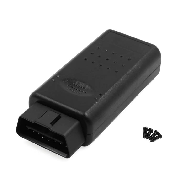 sourcing map 16 Pin OBD2 Auto Diagnosestecker Stecker Adapter Buchse Gehäuse DC 12V mit Schraube von sourcing map