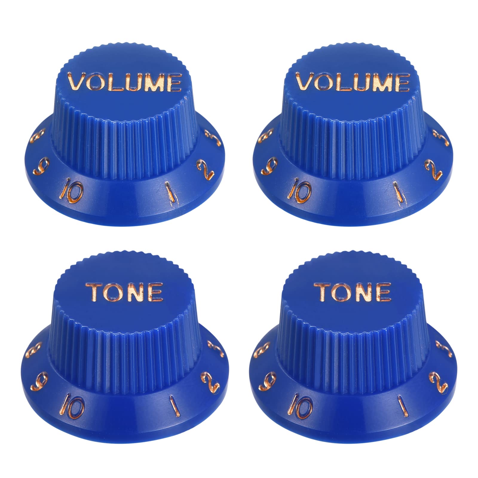 sourcing map 2 Satz Top Hat Gitarre Glockenknöpfe 6mm Innendurchm. 2 Volume 2 Tone Drehzahlregler Knöpfe für E Gitarre Ersatz Kunststoff Blau mit Gold Zeichen sourcing map 2 Satz Top Hat Gitarre Glockenknöpfe 6mm Innendurchm. 2 Volume 2 Tone Drehzahlregler Knöpfe für E Gitarre Ersatz Kunststoff Blau mit Gold Zeichen von sourcing map