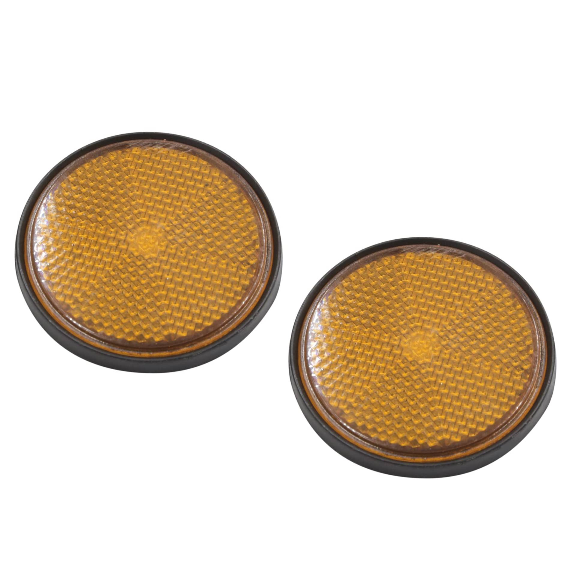 sourcing map 2 Stück 2,2 Zoll Durchmesser Motorrad Roller ATV Runde reflektierende Reflektoren Orange Schwarz sourcing map 2 Stück 2,2 Zoll Durchmesser Motorrad Roller ATV Runde reflektierende Reflektoren Orange Schwarz von sourcing map