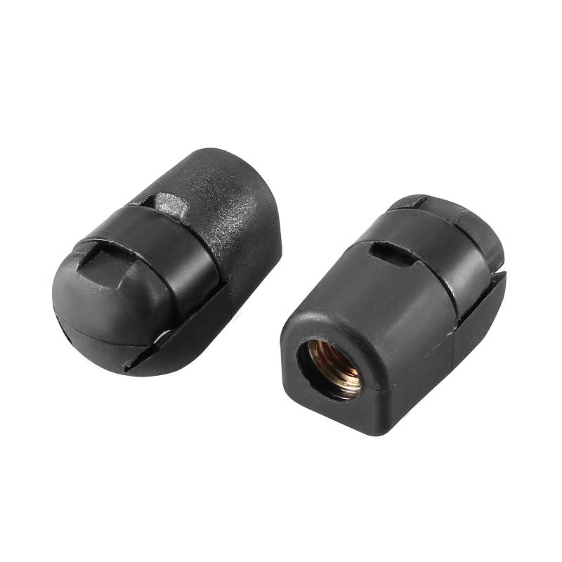 sourcing map Gasfeder Endstück 2Stück M8 Innengewinde Schwarz 31x18x18mm PA66 CHINA von sourcing map
