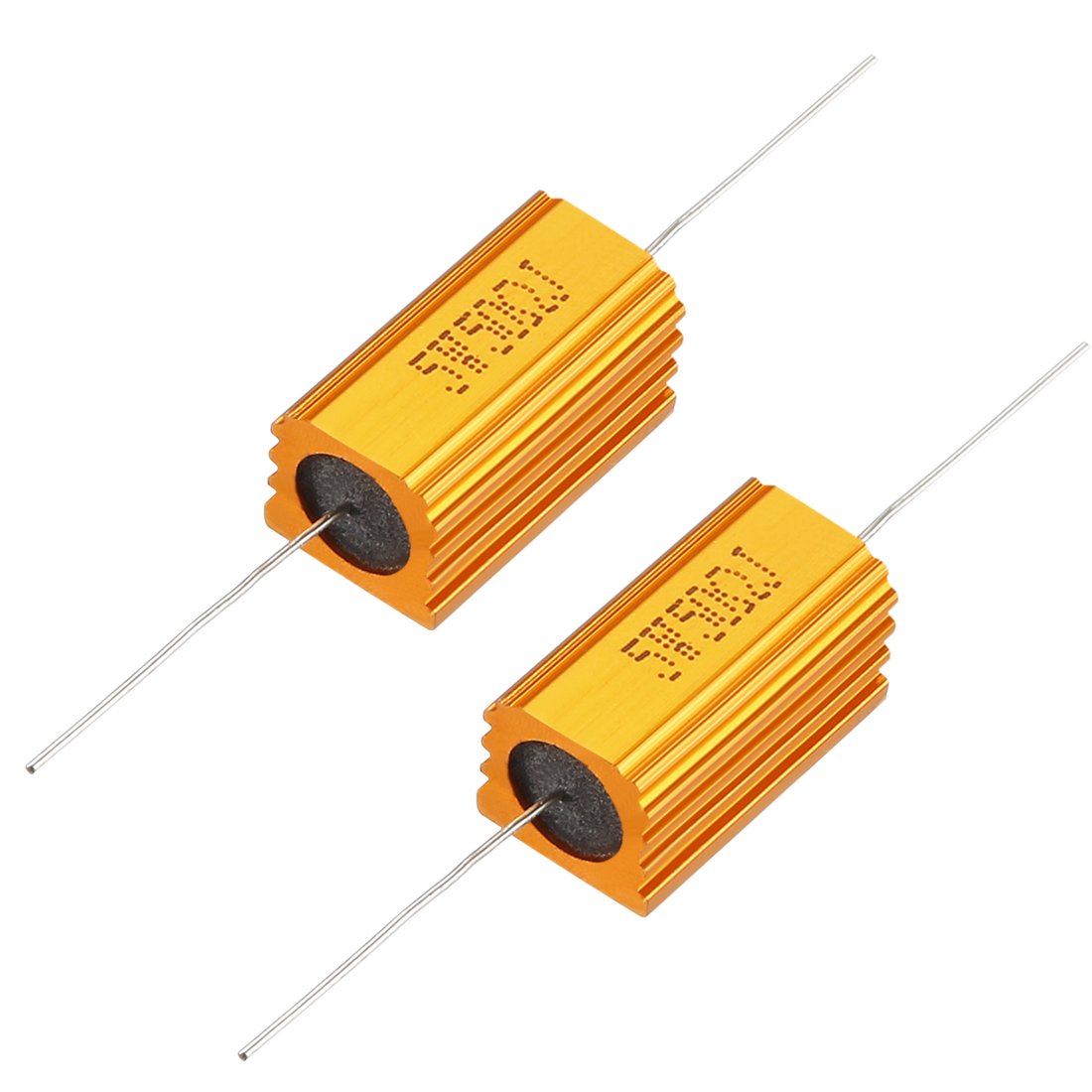 sourcing map 2 Stück Aluminiumgehäuse Widerstand 5W 50 Ohm Draht für Ersatz Konverter sourcing map 2 Stück Aluminiumgehäuse Widerstand 5W 50 Ohm Draht für Ersatz Konverter von sourcing map