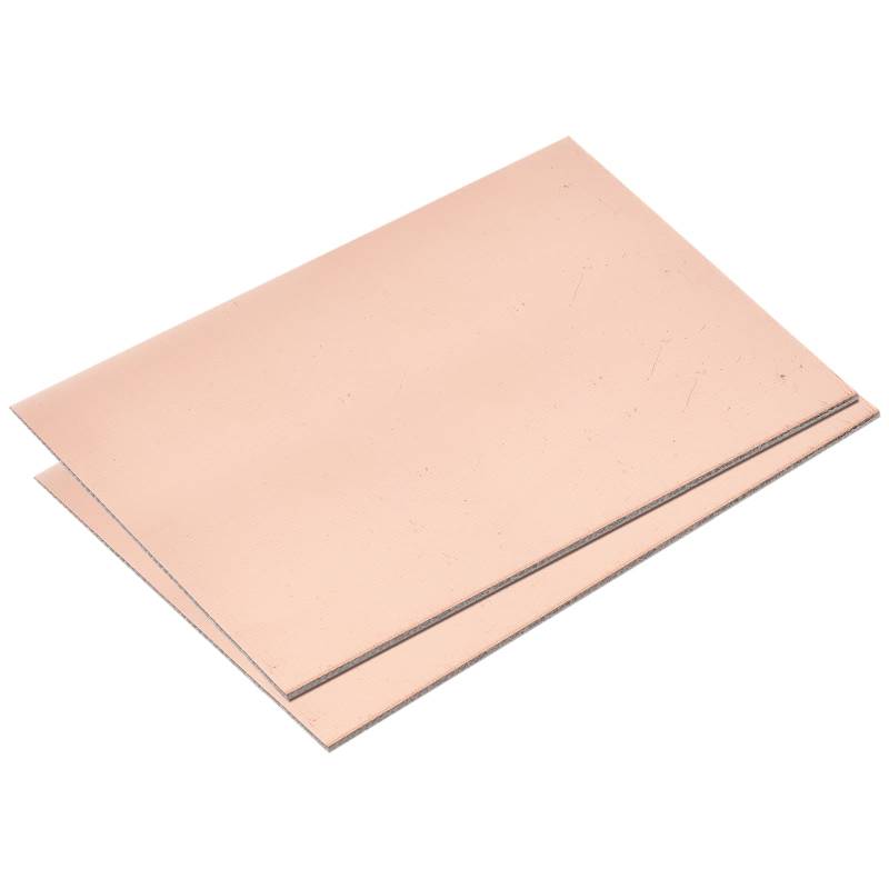 sourcing map 2 Stück PCB Kupferplatine Laminat 100x70x1mm FR4 Glasfaser Doppelseitig von sourcing map